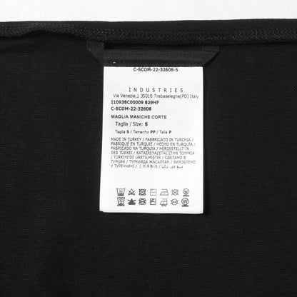 23SS ブランドロゴ刺繍 クルーネック Tシャツ(MAGLIA MANICHE CORTE)