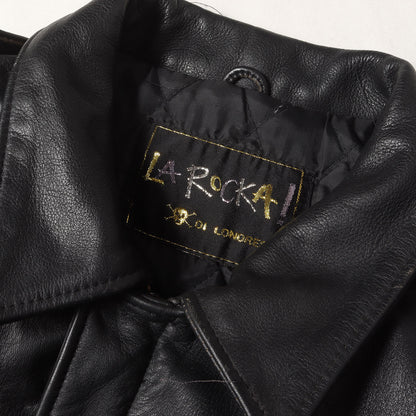 [希少モデル] 80s - 90s スカルパッチ レザー フライトジャケット (Sky Bandit) / JOHNSONS LA ROCKA!