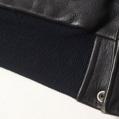 [希少モデル] 80s - 90s スカルパッチ レザー フライトジャケット (Sky Bandit) / JOHNSONS LA ROCKA!