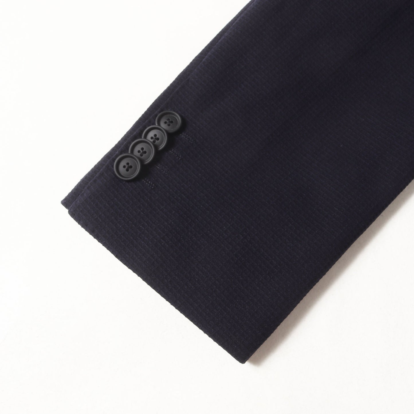 現行タグ ストレッチ ワッフル 2つボタン テーラードジャケット