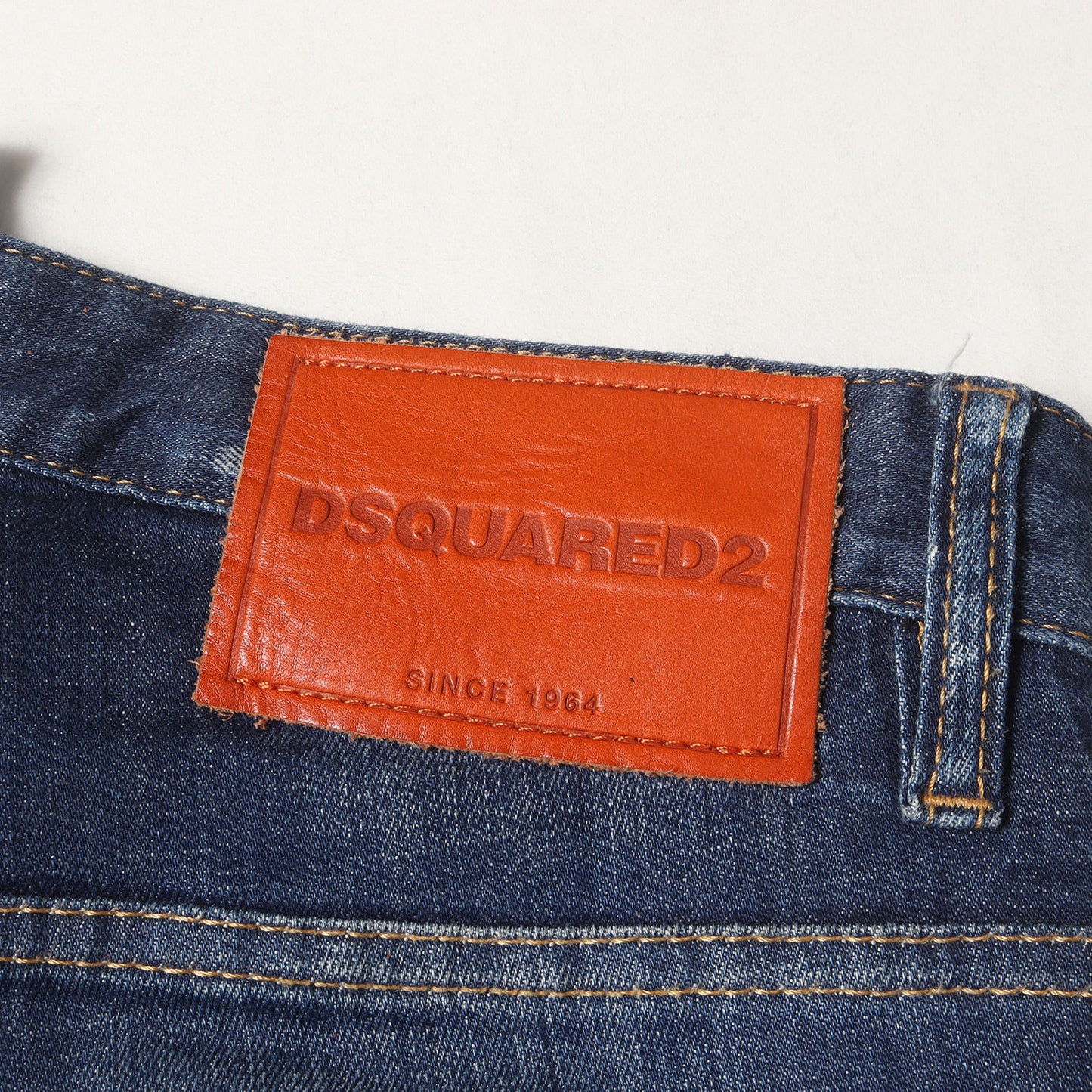 20SS ダメージリペア&ペンキ加工 スリム ストレッチ デニムパンツ(SKATER JEAN)