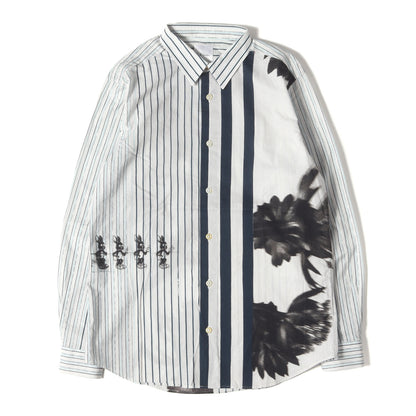 20SS グラフィック ストライプ コットンブロード シャツ