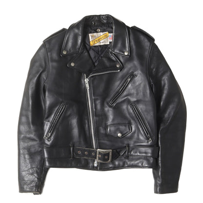 [USA製 618] 90s ステアハイドレザー ダブル ライダースジャケット