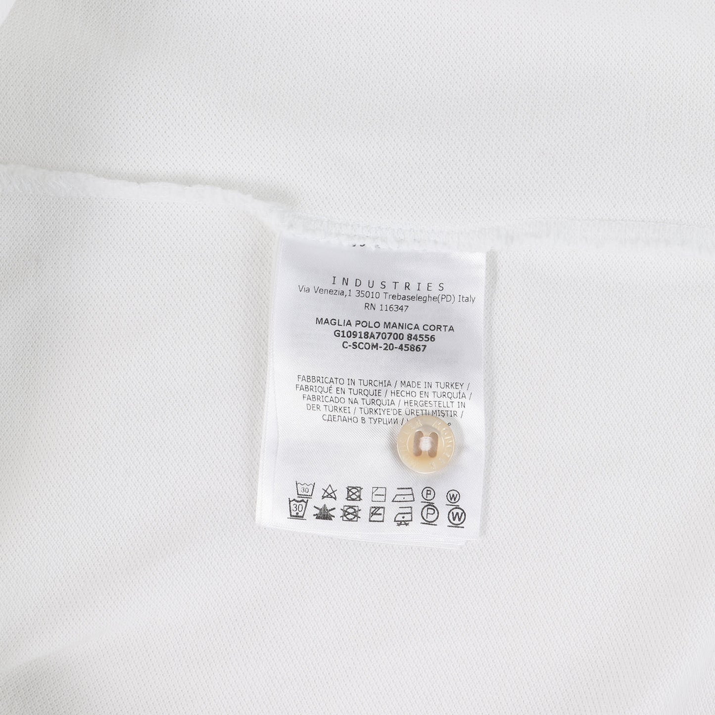 21SS ロゴワッペン 鹿の子 ポロシャツ(MAGLIA POLO MANICA CORTA)