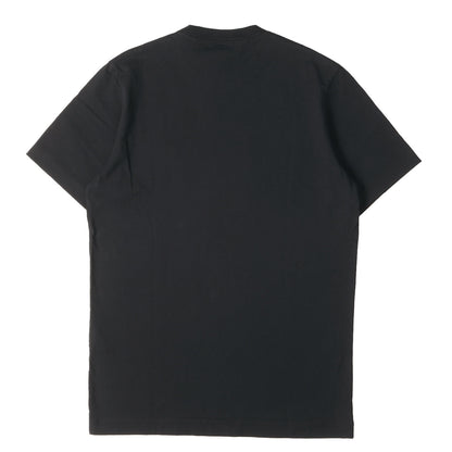 近年モデル チェーン刺繍ロゴ クルーネック Tシャツ