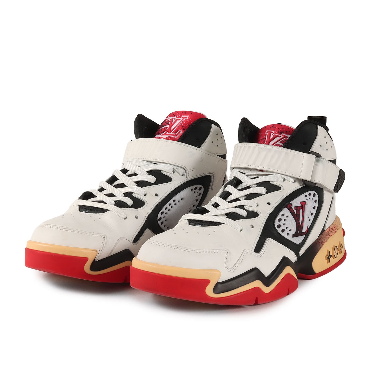 22AW LV トレイナー2 ベルクロ レザー スニーカー