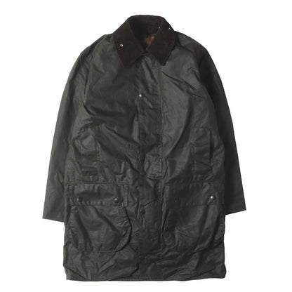 90s ボアベストライナー付き ワックスドコットン ボーダージャケット (BORDER JACKET)