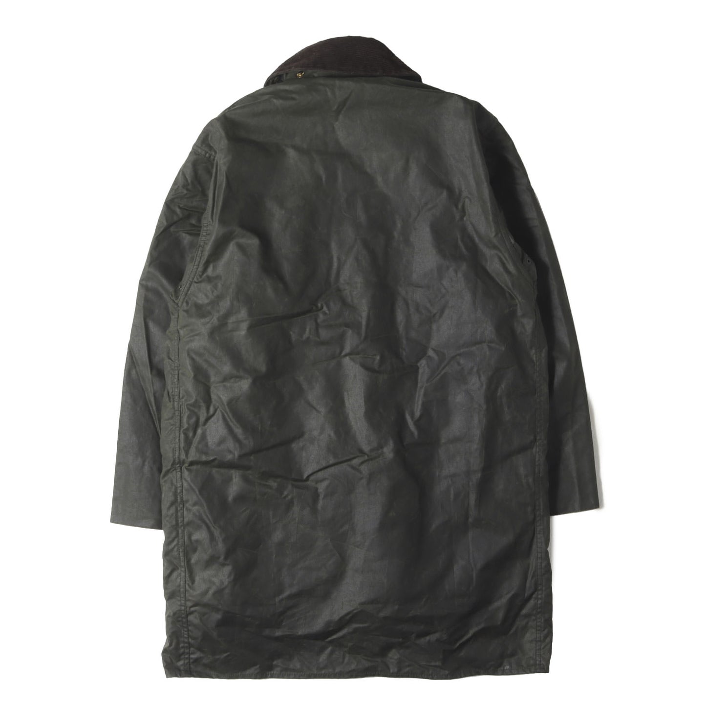 90s ボアベストライナー付き ワックスドコットン ボーダージャケット (BORDER JACKET)