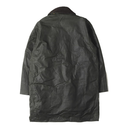 90s ボアベストライナー付き ワックスドコットン ボーダージャケット (BORDER JACKET)