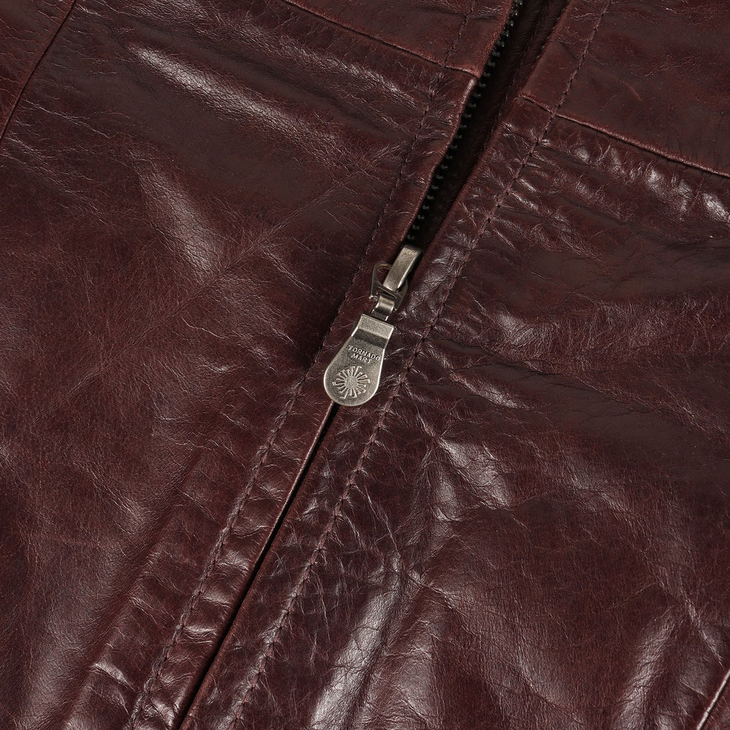 リアルファー襟 カウレザー シングル ライダースジャケット