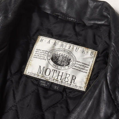90s シープスキンレザー フルジップ ジャケット HARAJUKU MOTHER