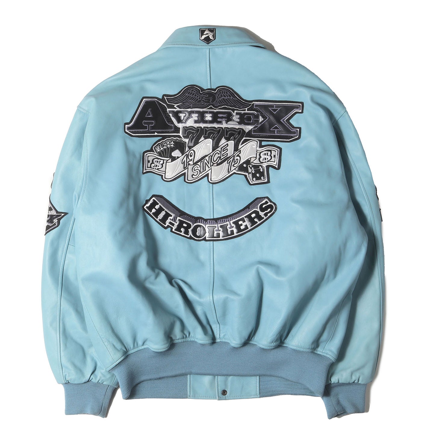 [希少 ハイローラー] 90s HI-ROLLERS オールレザー スタジャン