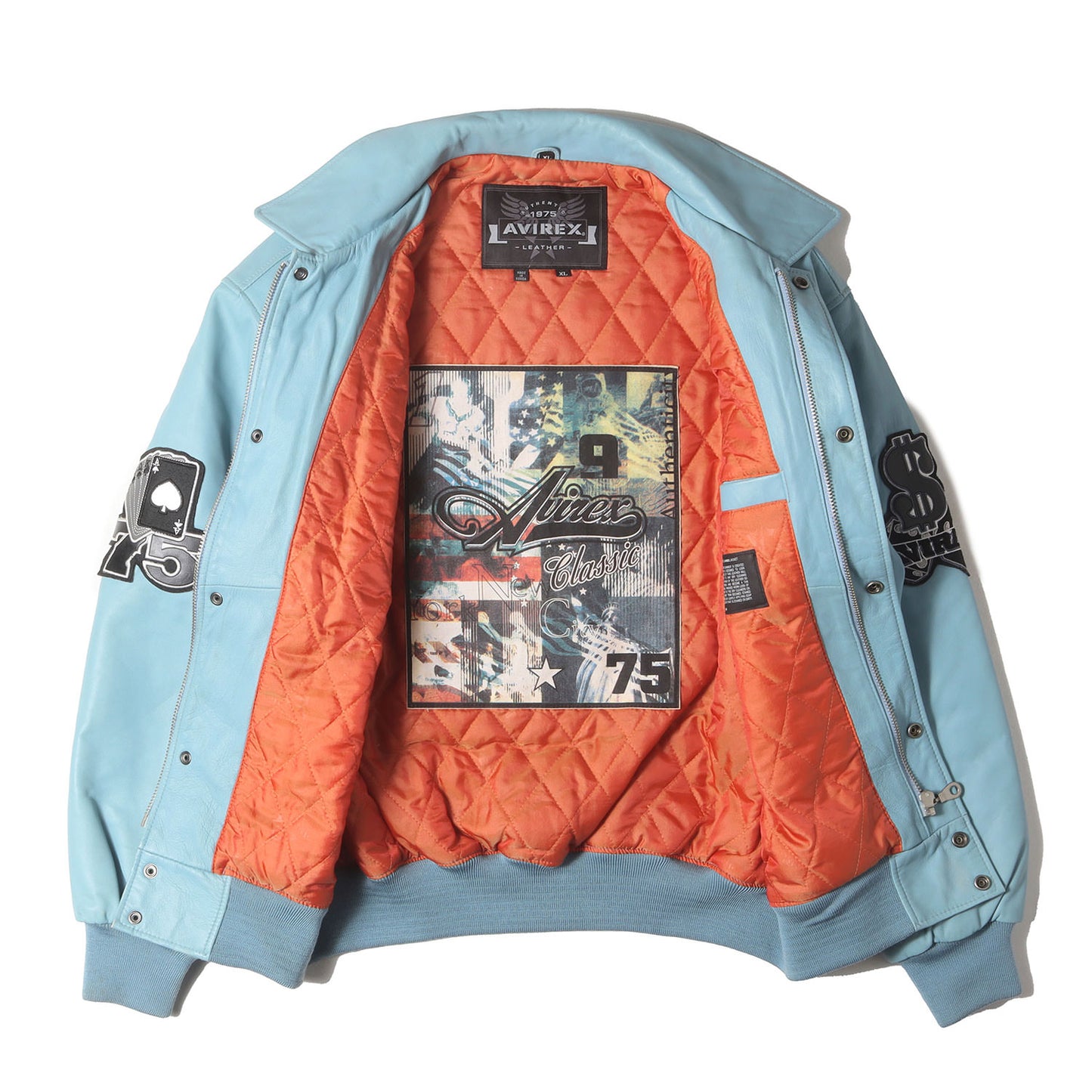 [希少 ハイローラー] 90s HI-ROLLERS オールレザー スタジャン