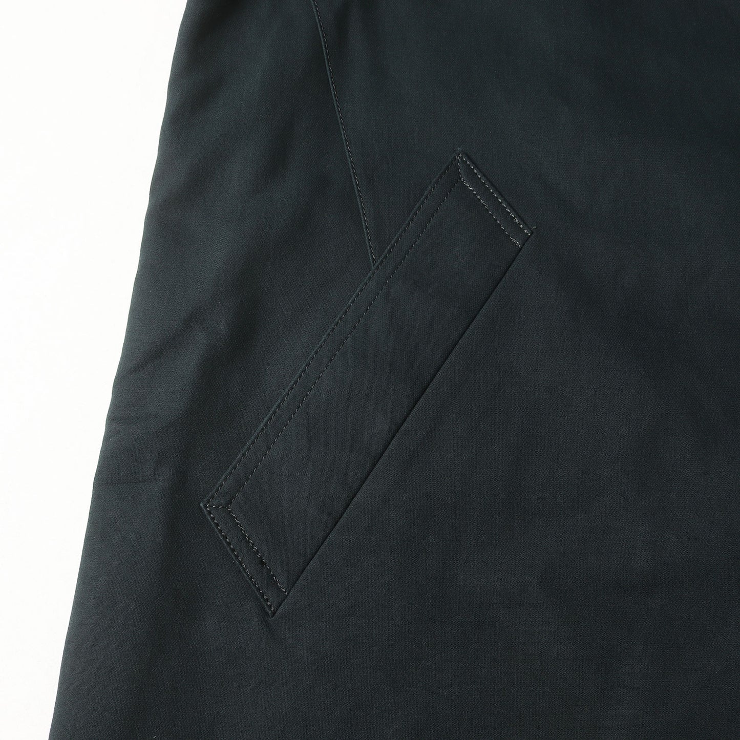 高密度コットン ステンカラーコート