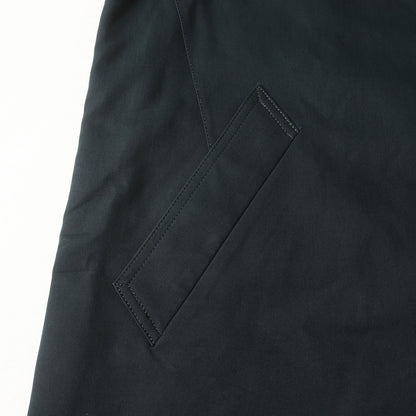 高密度コットン ステンカラーコート