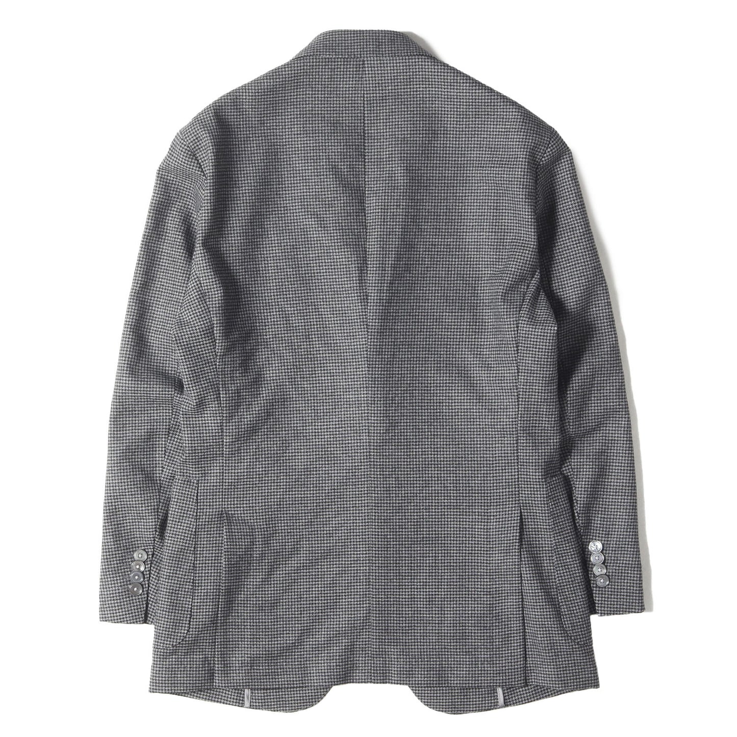 千鳥格子ストレッチウール 2つボタン テーラードジャケット