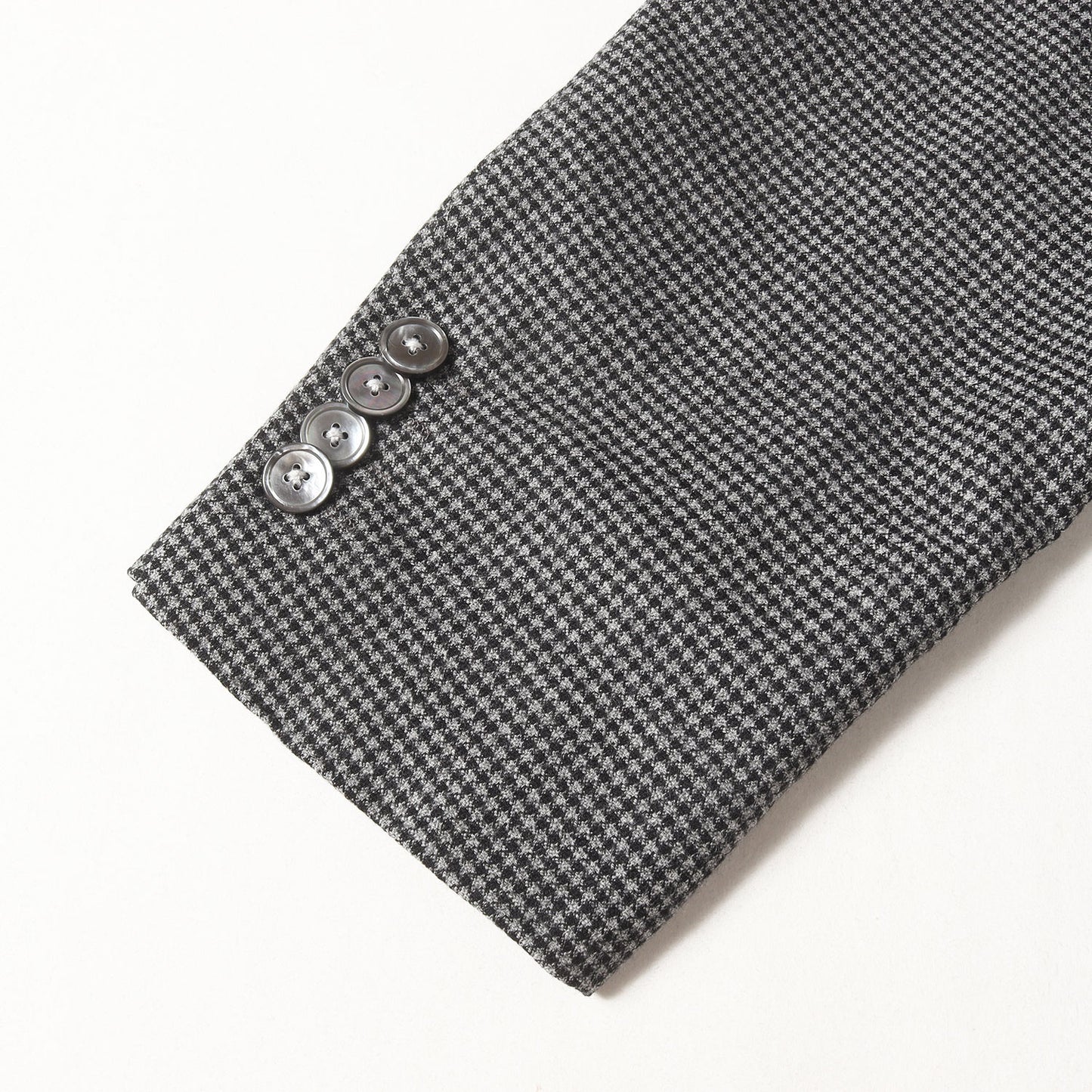 千鳥格子ストレッチウール 2つボタン テーラードジャケット