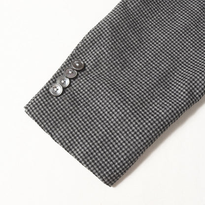 千鳥格子ストレッチウール 2つボタン テーラードジャケット