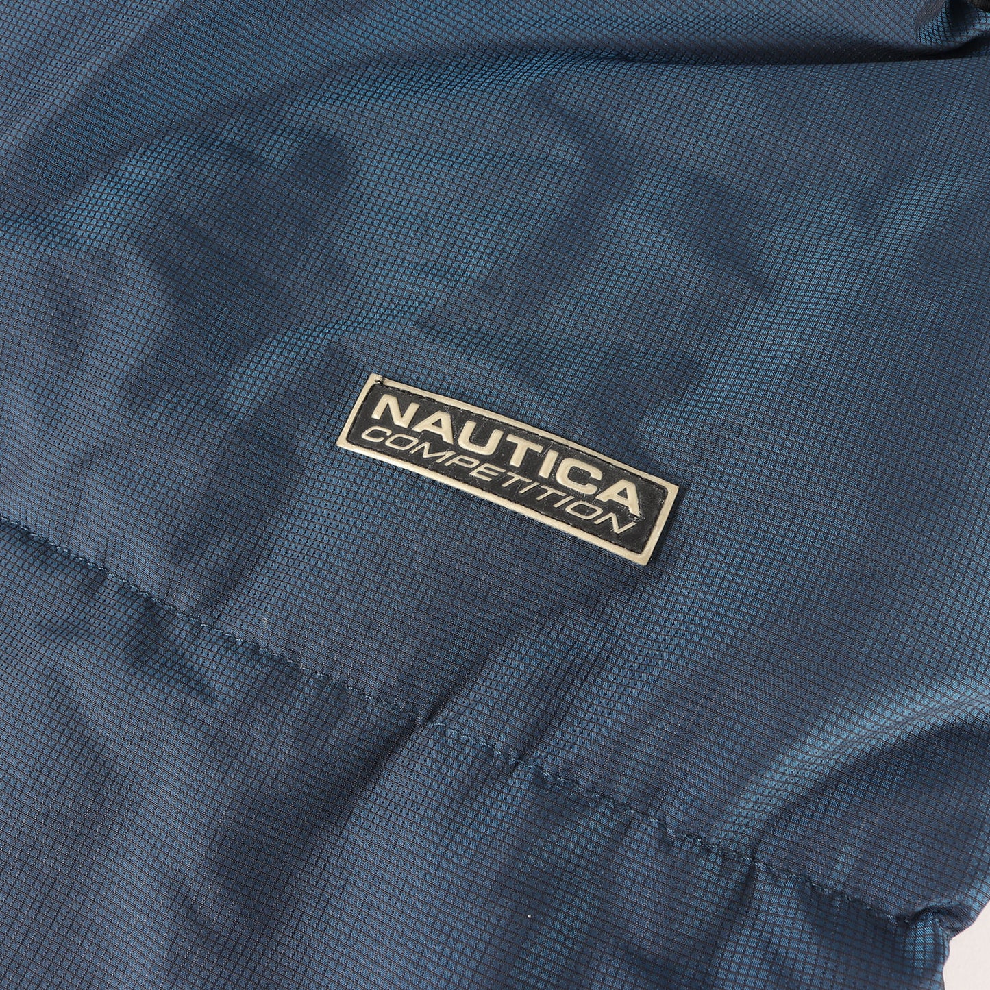 90s NAUTICA COMPETITION リップストップ フルジップ ダウンジャケット