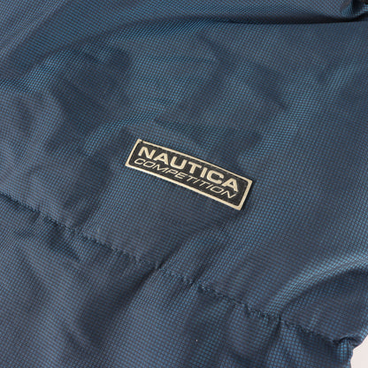 90s NAUTICA COMPETITION リップストップ フルジップ ダウンジャケット