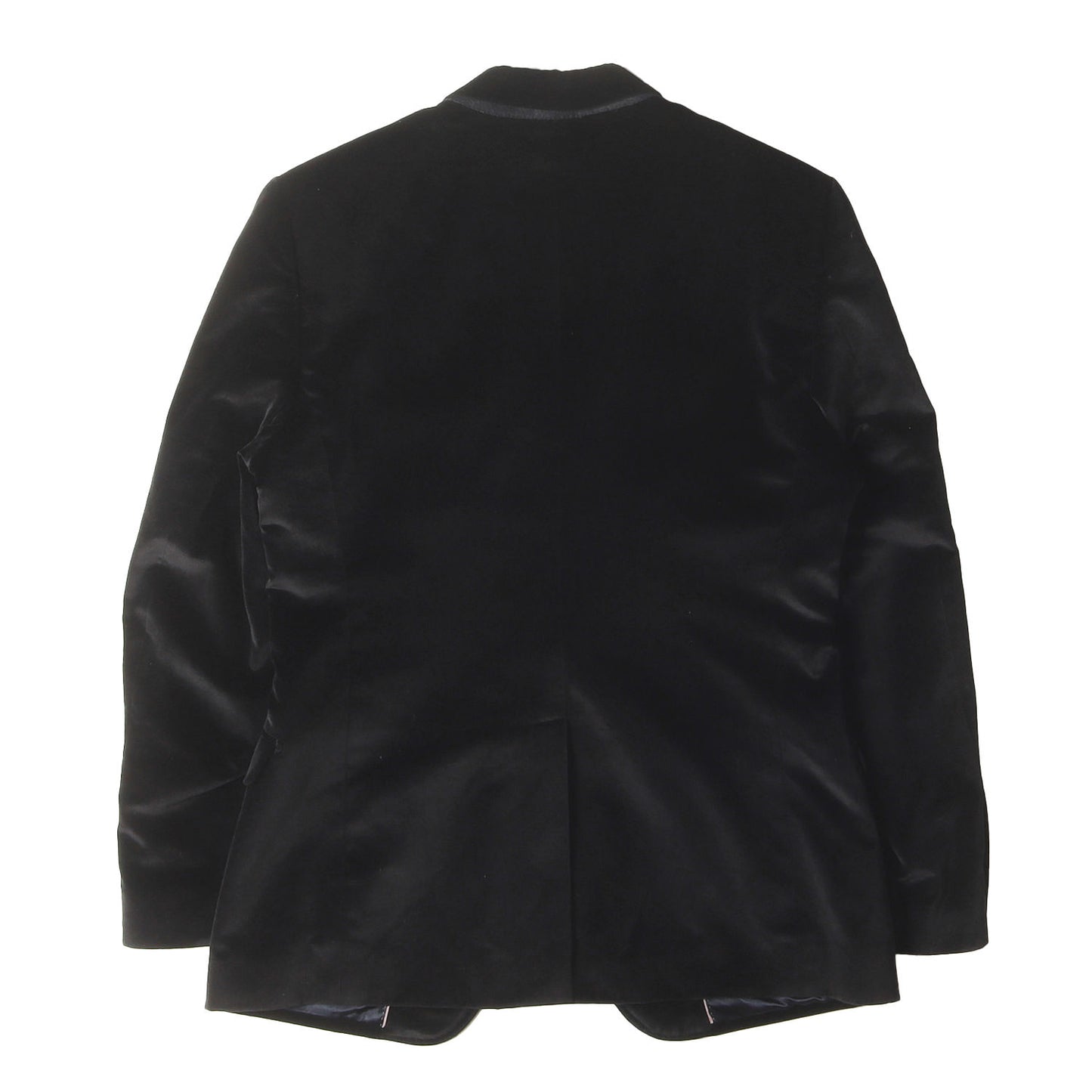 ベルベット ピークドラペル 1つボタン テーラードジャケット