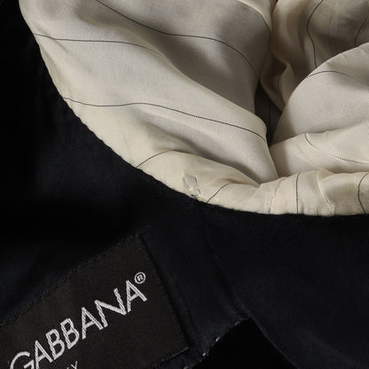 ベルベット ピークドラペル 1つボタン テーラードジャケット