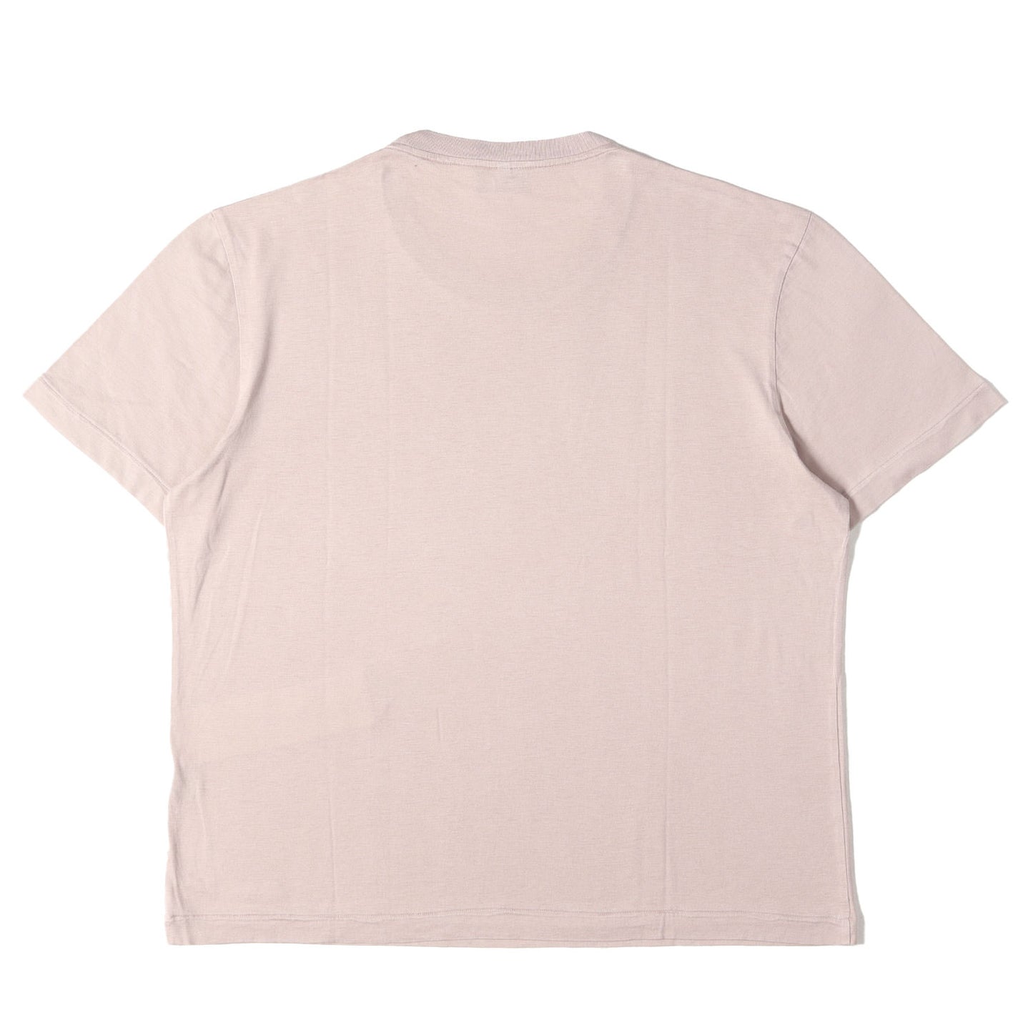 22AW ロゴ刺繍 シルク/コットン クルーネック Tシャツ