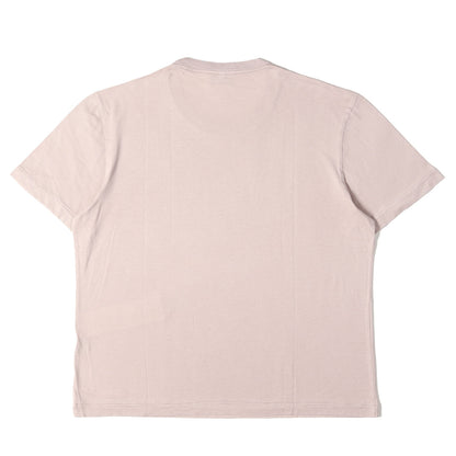 22AW ロゴ刺繍 シルク/コットン クルーネック Tシャツ