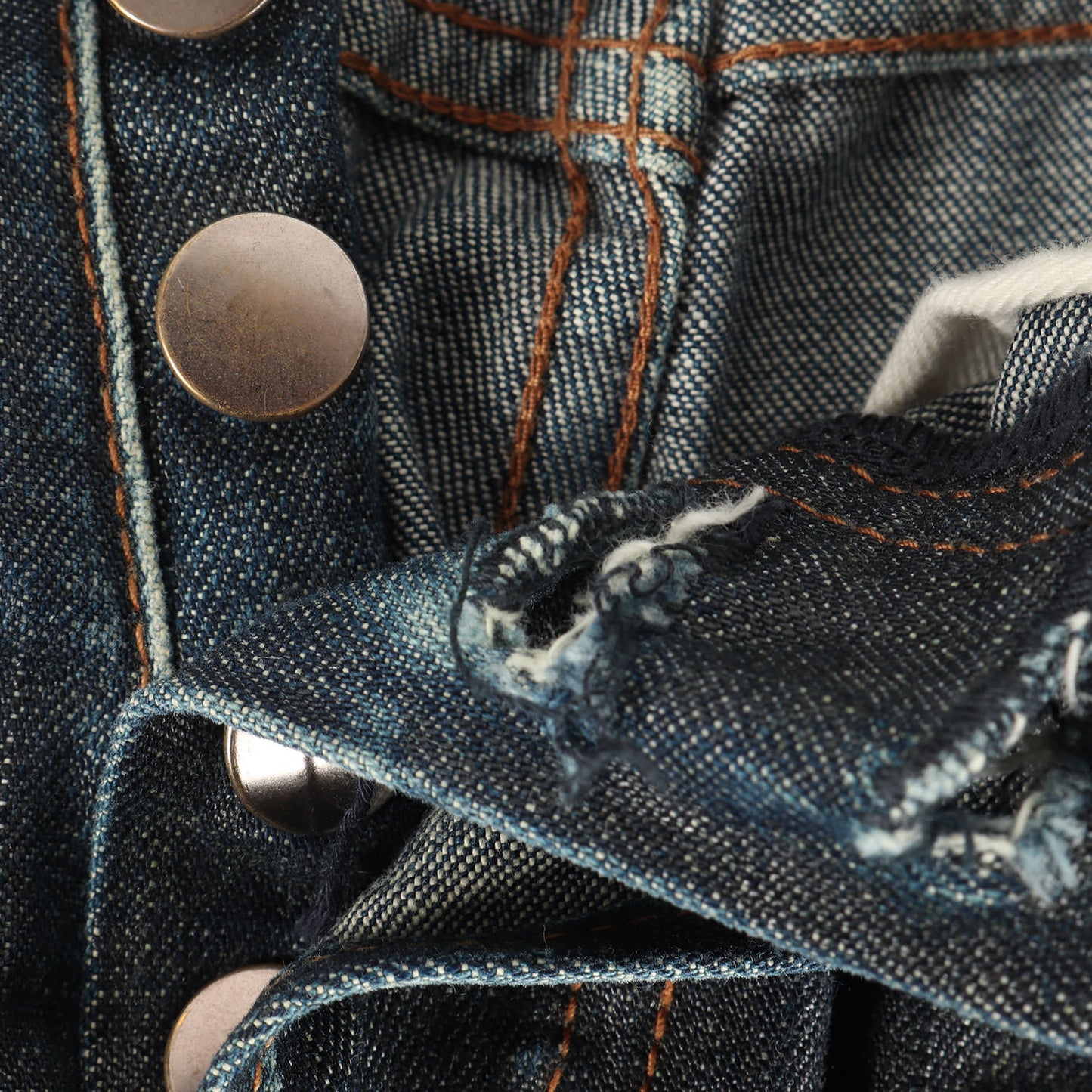 07AW エディ期 シャープノーテーション コーティング スリム デニムパンツ