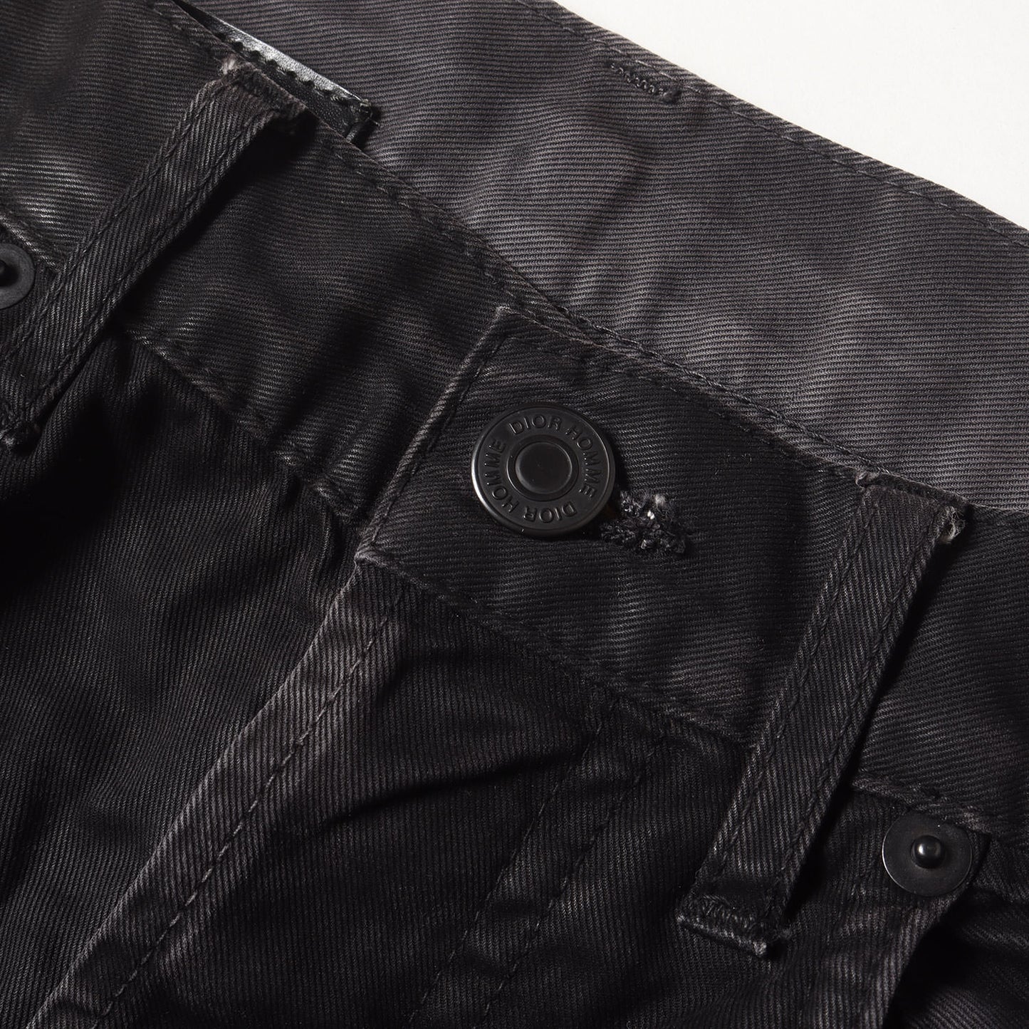 クリス ヴァン アッシュ期 08AW ワックスコーティング ストレッチ スキニーパンツ