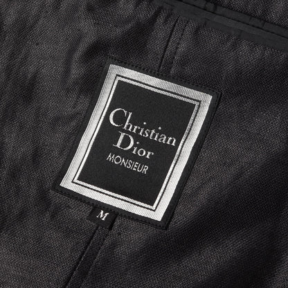 90s Christian Dior Monsieur リネン 2つボタン テーラードジャケット