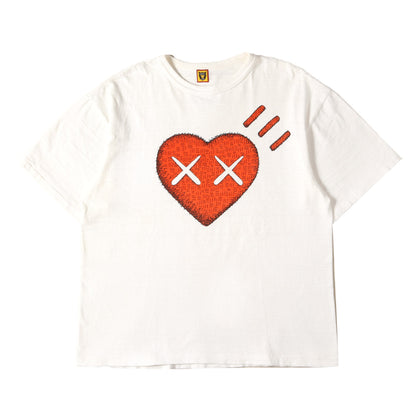 21AW ×KAWS オンラインストア限定 ハート プリント Tシャツ