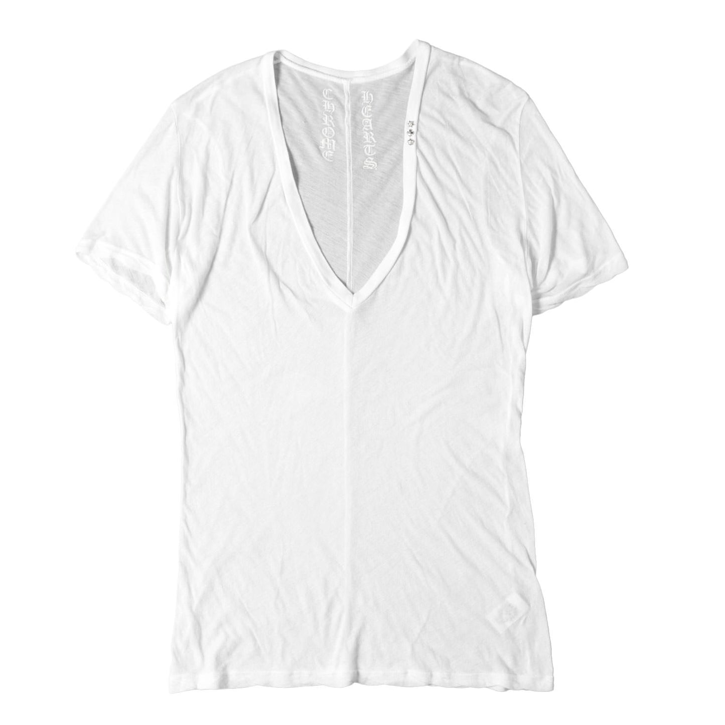 00s スタースタッド&クロススタッド&BSフレアスタッド ロジウムコーティング Vネック Tシャツ