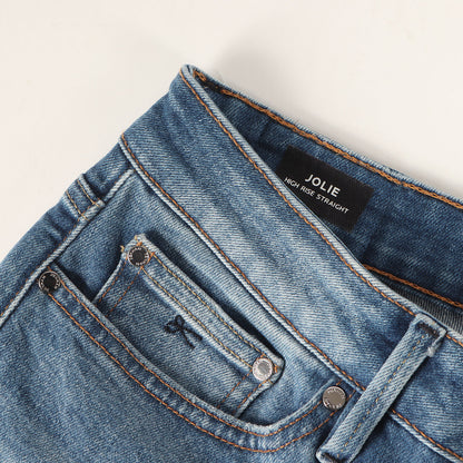 ヴィンテージ加工 ストレッチ スリム デニムパンツ(JOLIE HIGH RISE STRAIGHT )
