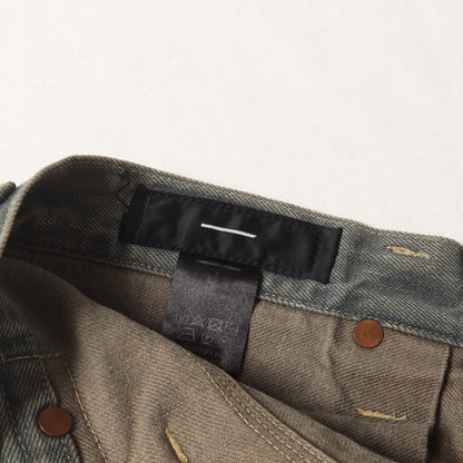 スラッシュシーム 1タック ワイド デニムパンツ(Slash Seam Tuck Wide)