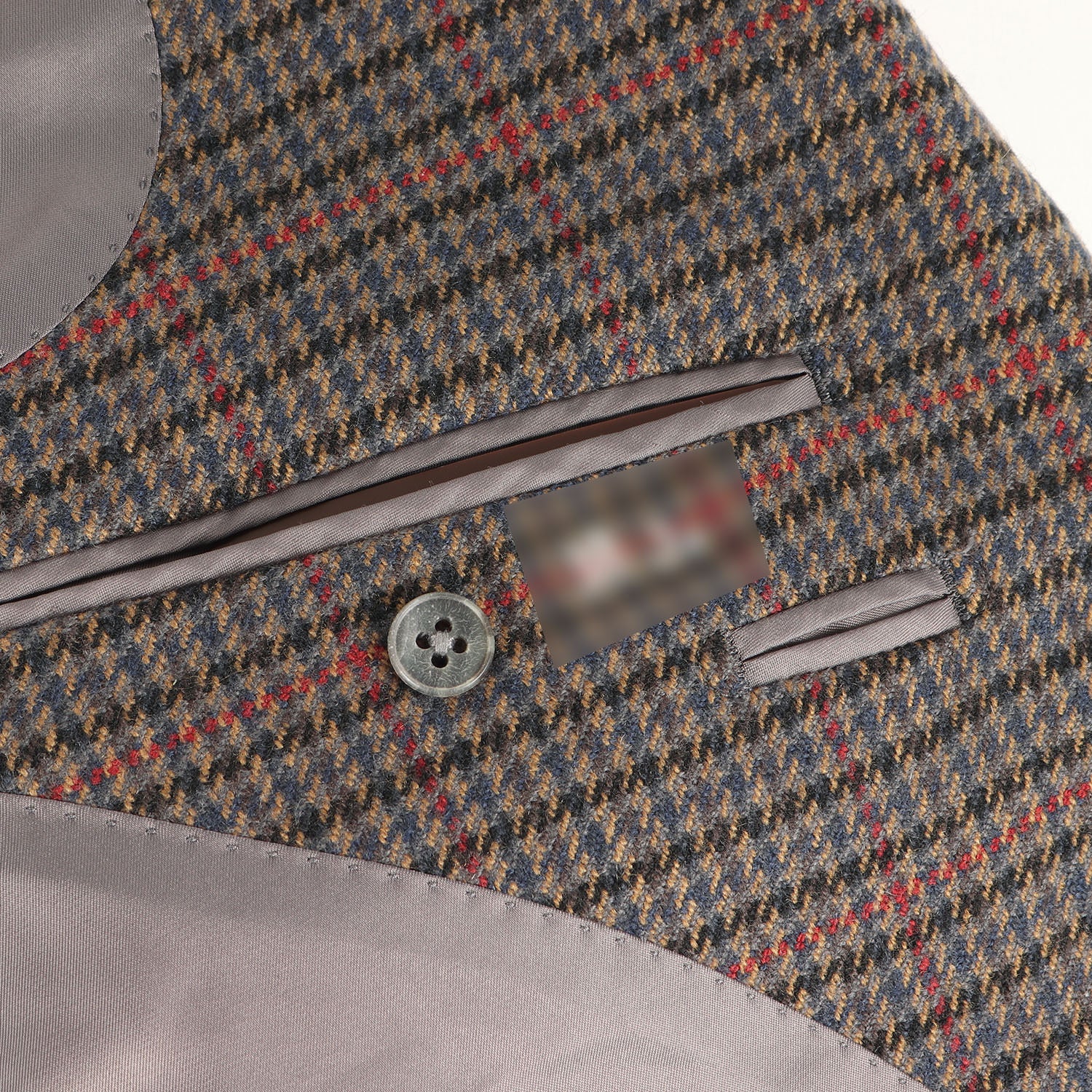 90s ウール/カシミヤ ガンクラブチェック 2つボタン テーラード