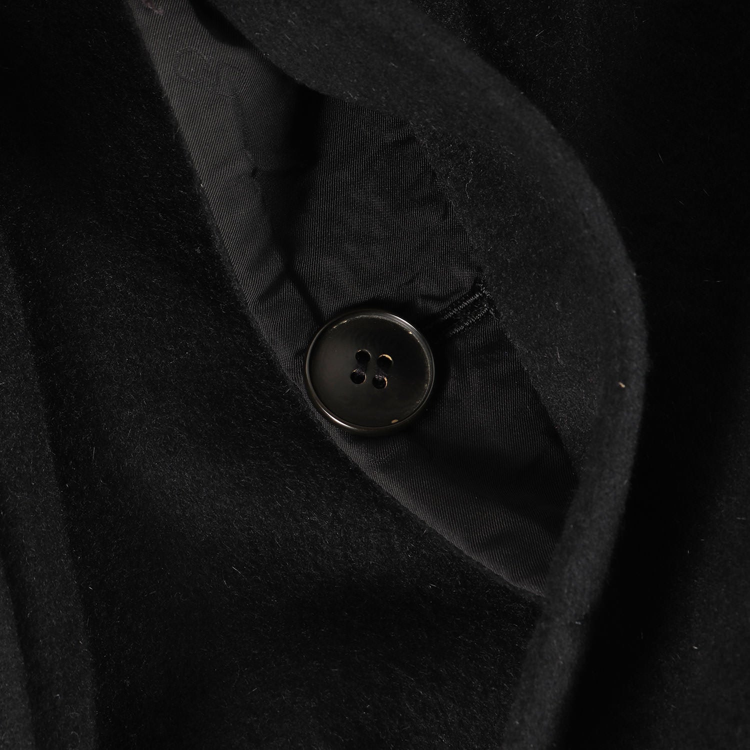 90s ラムレザー コンビ ウール/ミンク メルトン ショールカラーコート