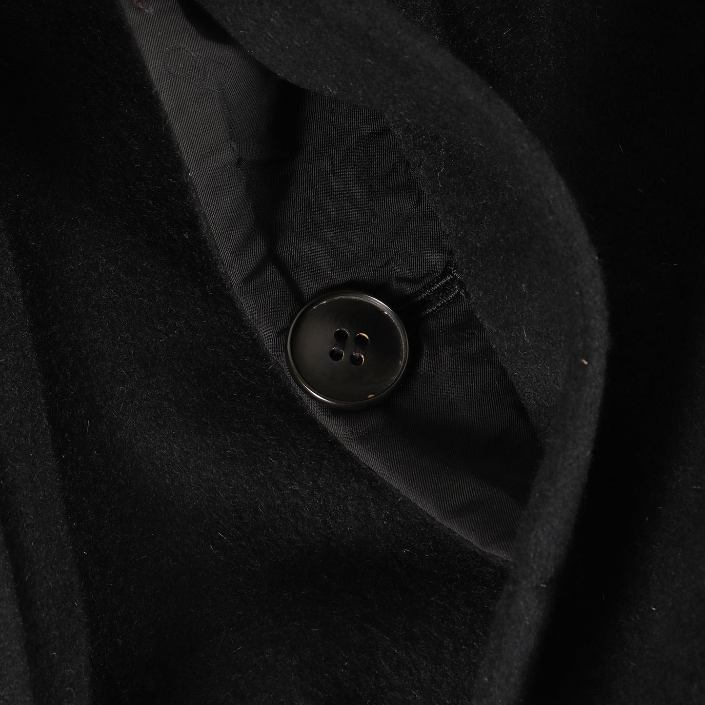 90s ラムレザー コンビ ウール/ミンク メルトン ショールカラーコート