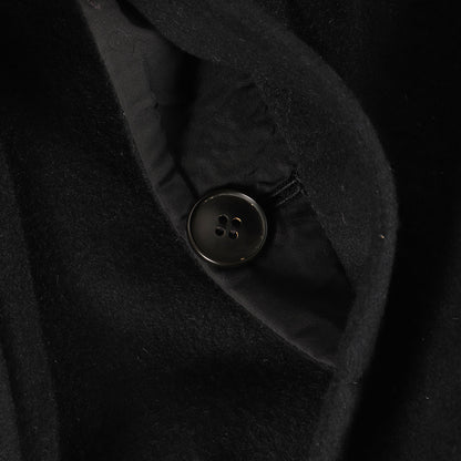 90s ラムレザー コンビ ウール/ミンク メルトン ショールカラーコート