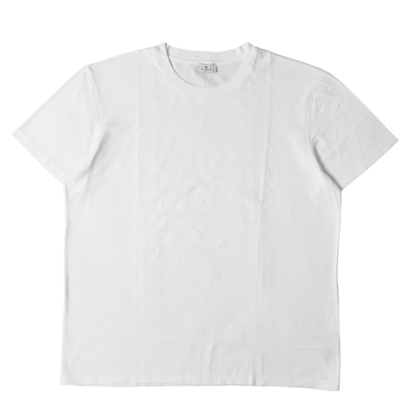 22SS フロント ペイズリー刺繍 クルーネック Tシャツ