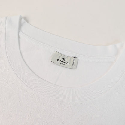 22SS フロント ペイズリー刺繍 クルーネック Tシャツ