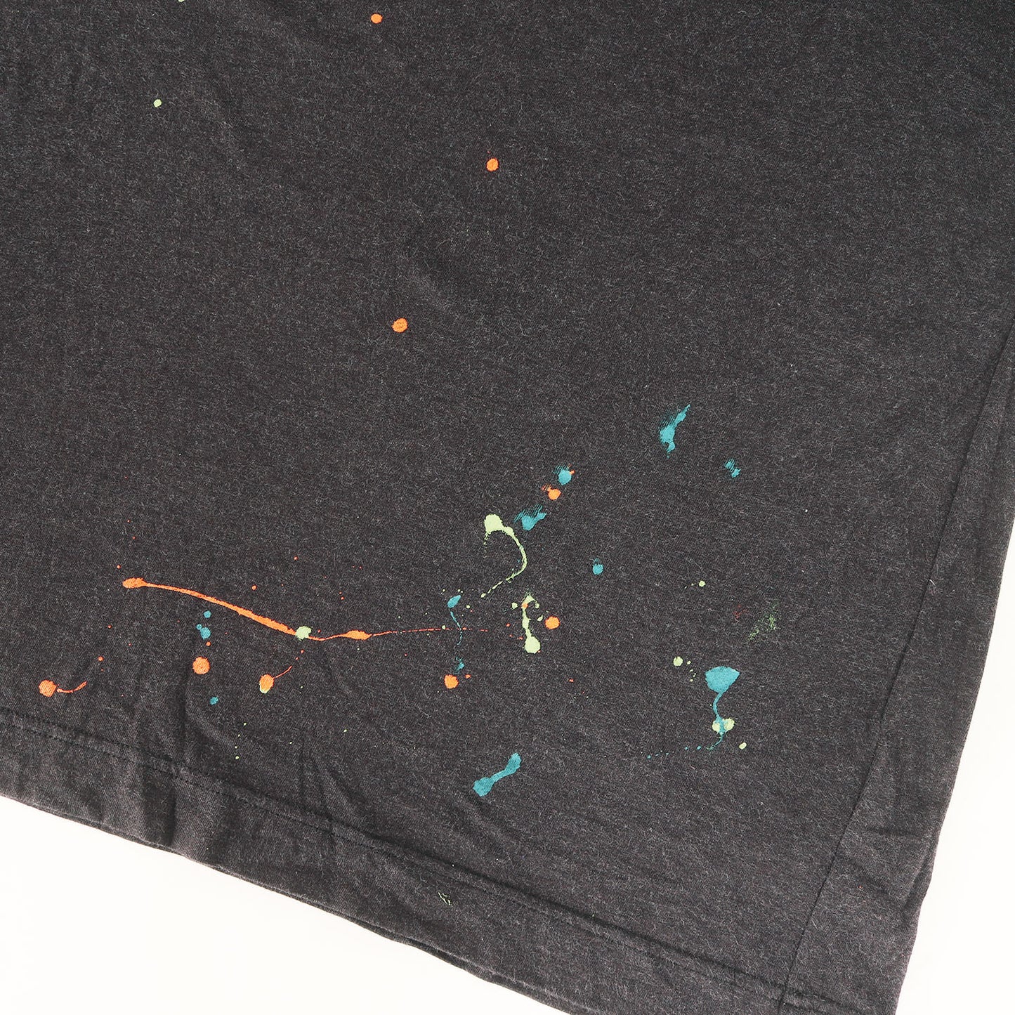 24SS ドリップペイントDGロゴ ポケット Tシャツ(Flocked Paint Splatter Melange Cotton jersey T-Shirt)