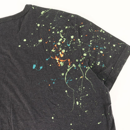 24SS ドリップペイントDGロゴ ポケット Tシャツ(Flocked Paint Splatter Melange Cotton jersey T-Shirt)