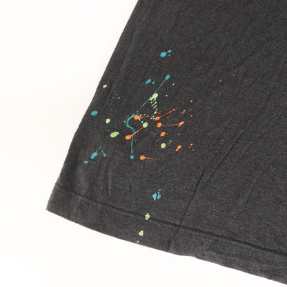 24SS ドリップペイントDGロゴ ポケット Tシャツ(Flocked Paint Splatter Melange Cotton jersey T-Shirt)