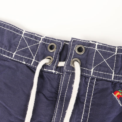 90s ヨット刺繍柄 コットンナイロン ボード ショーツ