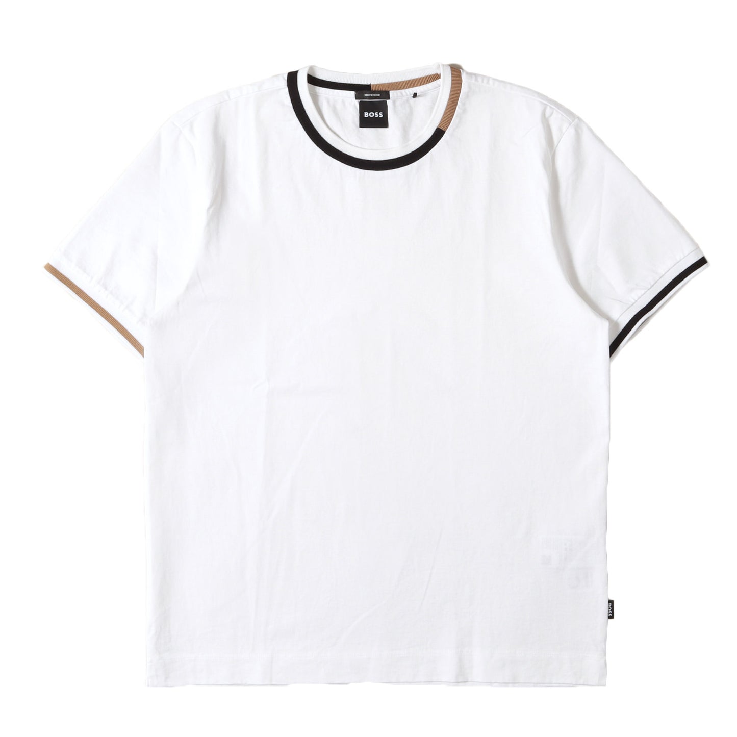 現行タグ リブライン マーセライズコットン Tシャツ(Mercerised-cotton T-shirt)