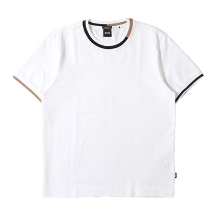 現行タグ リブライン マーセライズコットン Tシャツ(Mercerised-cotton T-shirt)