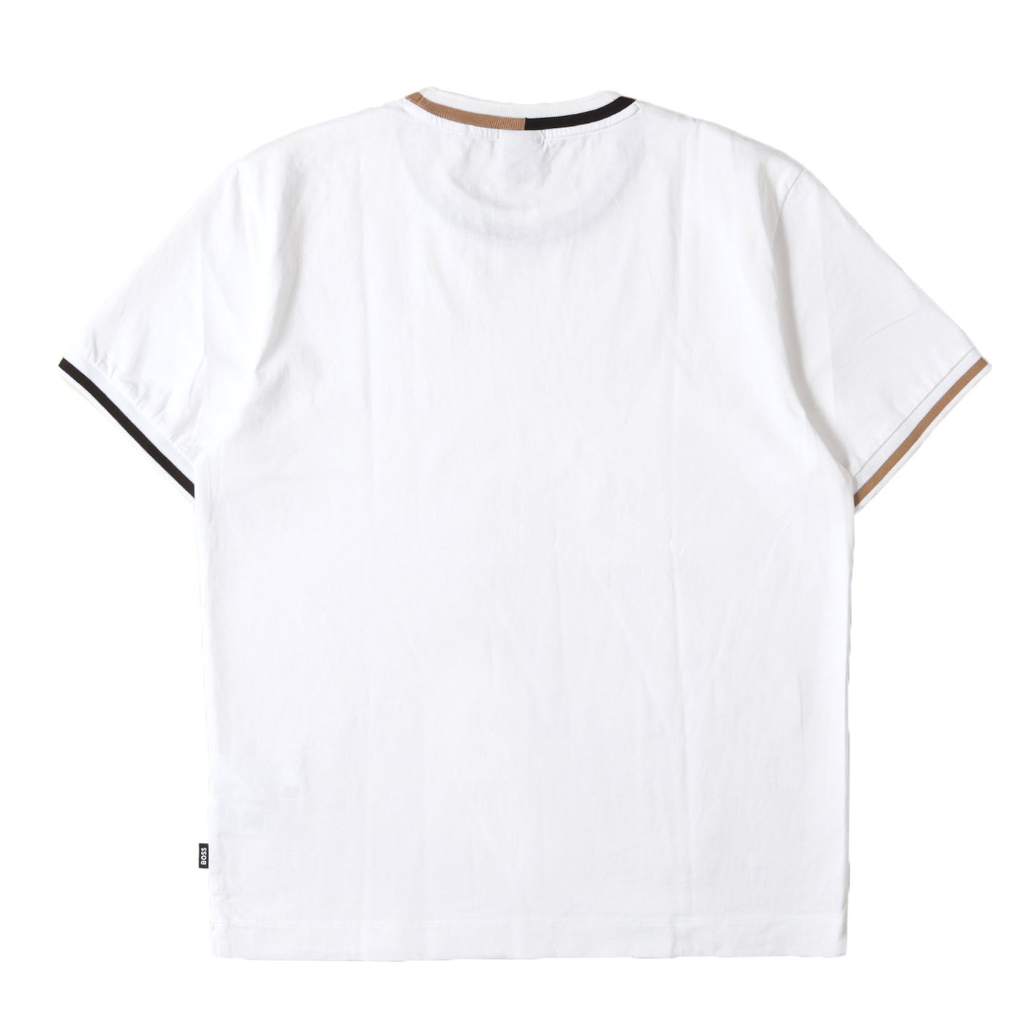 現行タグ リブライン マーセライズコットン Tシャツ(Mercerised-cotton T-shirt)
