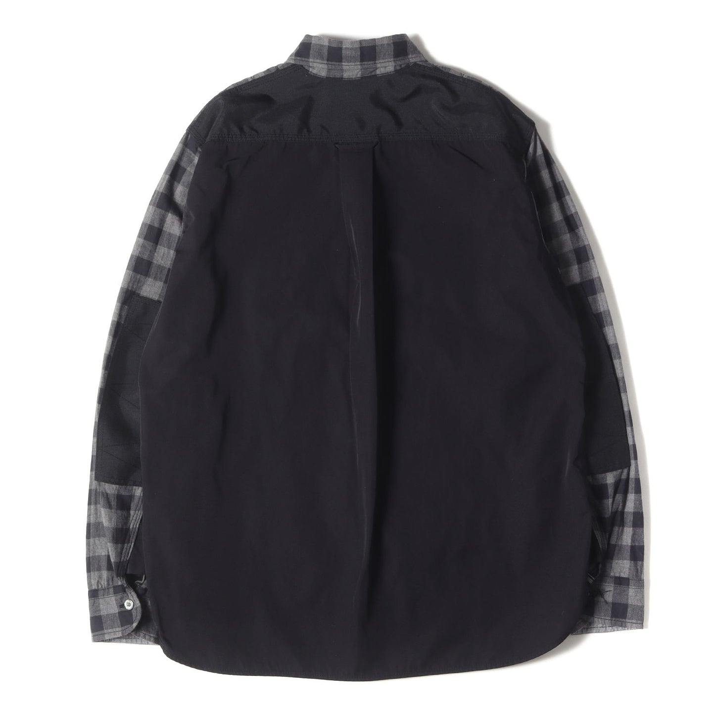 23SS 切替しデザイン ブロックチェック ワークシャツ