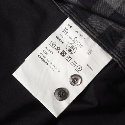23SS 切替しデザイン ブロックチェック ワークシャツ
